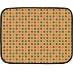 Grey Brown Eggs On Beige Fleece Blanket (Mini) 35 x27  Blanket