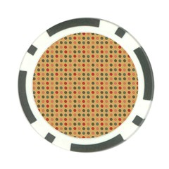 Grey Brown Eggs On Beige Poker Chip Card Guard (10 pack)