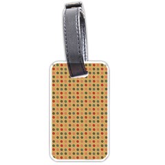 Grey Brown Eggs On Beige Luggage Tags (One Side) 