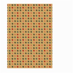 Grey Brown Eggs On Beige Large Garden Flag (Two Sides)