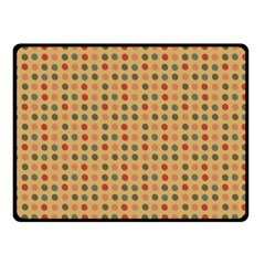 Grey Brown Eggs On Beige Double Sided Fleece Blanket (Small) 