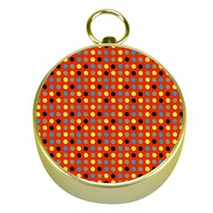 Yellow Black Grey Eggs On Red Gold Compasses