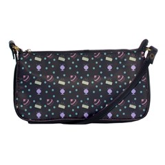 Cakes Yellow Pink Dot Sundaes Grey Shoulder Clutch Bags