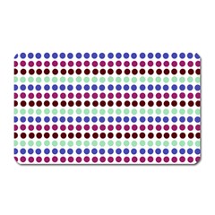 Multi White Dots Magnet (rectangular) by snowwhitegirl