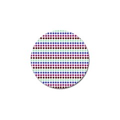 Multi White Dots Golf Ball Marker (10 Pack)