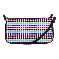 Multi White Dots Shoulder Clutch Bags