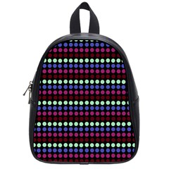 Multi Black Dots School Bag (small) by snowwhitegirl