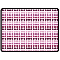 Pink Red Dots Double Sided Fleece Blanket (large) 