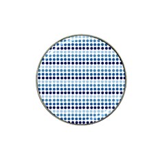 Blue Dots Hat Clip Ball Marker (10 Pack)