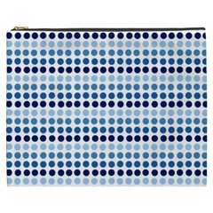 Blue Dots Cosmetic Bag (xxxl)  by snowwhitegirl