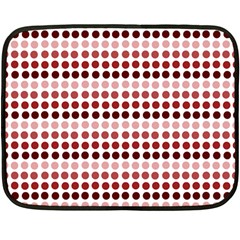 Reddish Dots Double Sided Fleece Blanket (mini) 