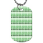 Greenish Dots Dog Tag (Two Sides) Back