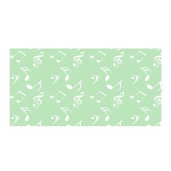 Mint Green White Music Satin Wrap