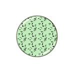 Mint Green Music Hat Clip Ball Marker (4 pack) Front