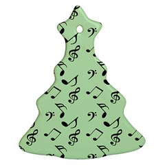 Mint Green Music Ornament (christmas Tree) 
