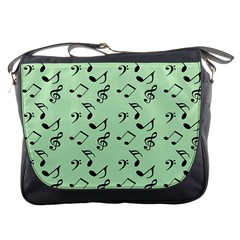 Mint Green Music Messenger Bags by snowwhitegirl