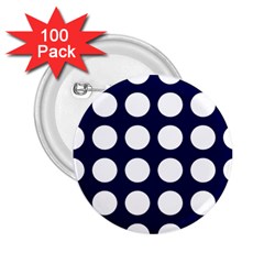 Big Dot Blue 2 25  Buttons (100 Pack)  by snowwhitegirl