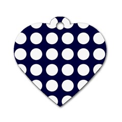 Big Dot Blue Dog Tag Heart (one Side) by snowwhitegirl