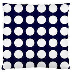 Big Dot Blue Standard Flano Cushion Case (two Sides)