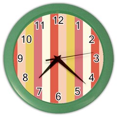 Candy Corn Color Wall Clocks by snowwhitegirl