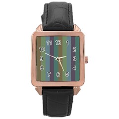 Rainy Woods Rose Gold Leather Watch 