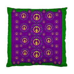 Peace Be With Us In Love And Understanding Standard Cushion Case (one Side) by pepitasart