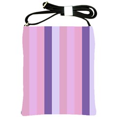 Violet Stars Shoulder Sling Bags by snowwhitegirl