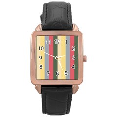 Summer Rose Rose Gold Leather Watch 