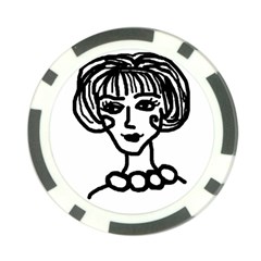 20s Girl Poker Chip Card Guard (10 Pack) by snowwhitegirl