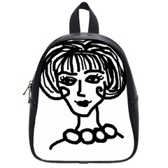 20s Girl School Bag (small) by snowwhitegirl