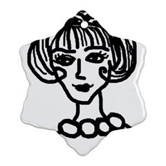 20s Girl Snowflake Ornament (two Sides)