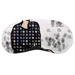 Girl Sitting Sleeping Masks by snowwhitegirl