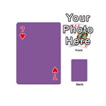 Another Purple Playing Cards 54 (Mini)  Front - Heart7