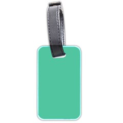 Seafoamy Green Luggage Tags (two Sides) by snowwhitegirl