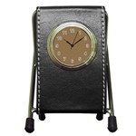 Brownish Pen Holder Desk Clocks Front