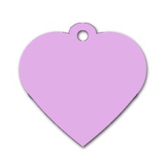 Baby Purple Dog Tag Heart (one Side)