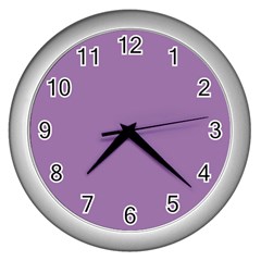 Uva Purple Wall Clocks (silver) 