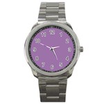 Uva Purple Sport Metal Watch Front