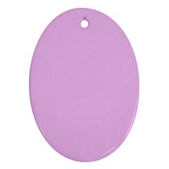 Pink Flowers Oval Ornament (two Sides)