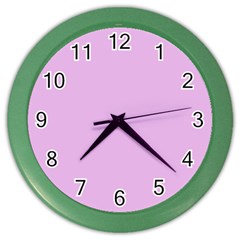 Pink Flowers Color Wall Clocks