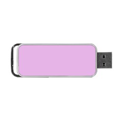 Pink Flowers Portable Usb Flash (one Side)