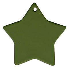 Earth Green Star Ornament (two Sides) by snowwhitegirl