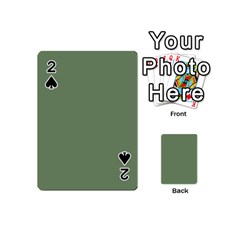 Army Green Playing Cards 54 (mini)  by snowwhitegirl