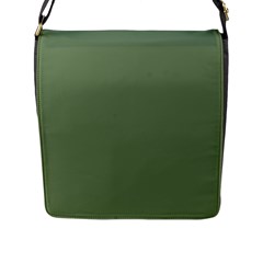 Army Green Flap Messenger Bag (l) 