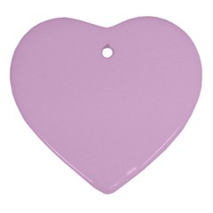 Lilac Star Heart Ornament (two Sides)