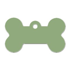 Tree Green Dog Tag Bone (two Sides)