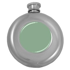 Mossy Green Round Hip Flask (5 Oz) by snowwhitegirl