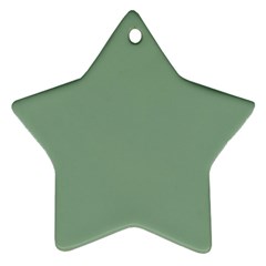 Mossy Green Star Ornament (two Sides) by snowwhitegirl