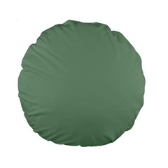 Mossy Green Standard 15  Premium Round Cushions by snowwhitegirl