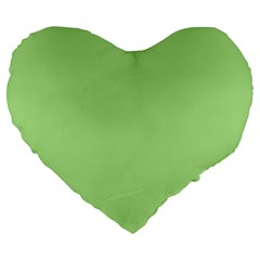 Pistachio Taste Large 19  Premium Flano Heart Shape Cushions by snowwhitegirl